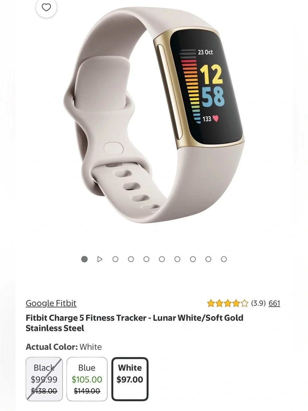 Fitbit Charge 5 Fitness Tracker